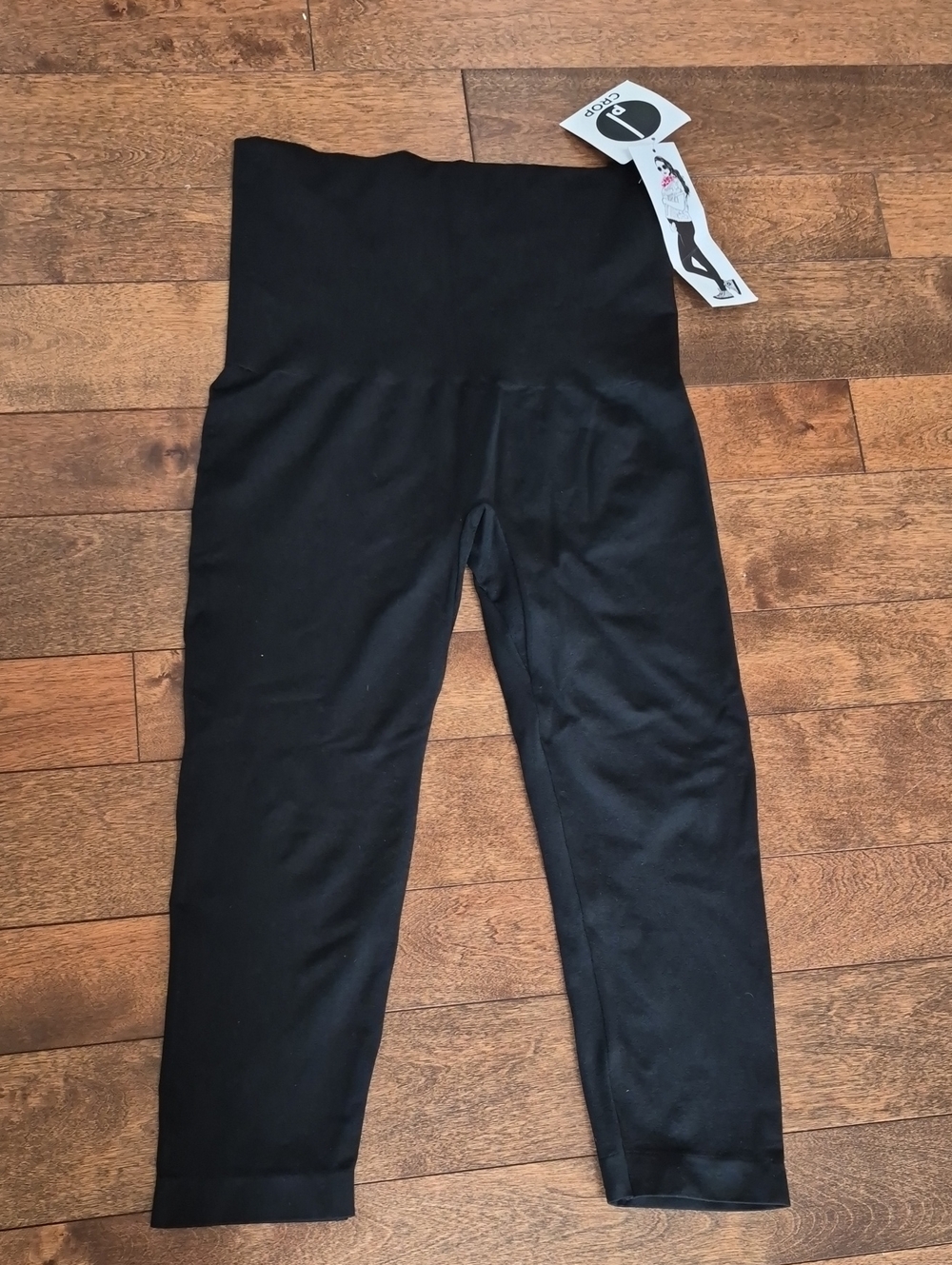 Preggo Leggings Black High-Waist Seamless Leggings